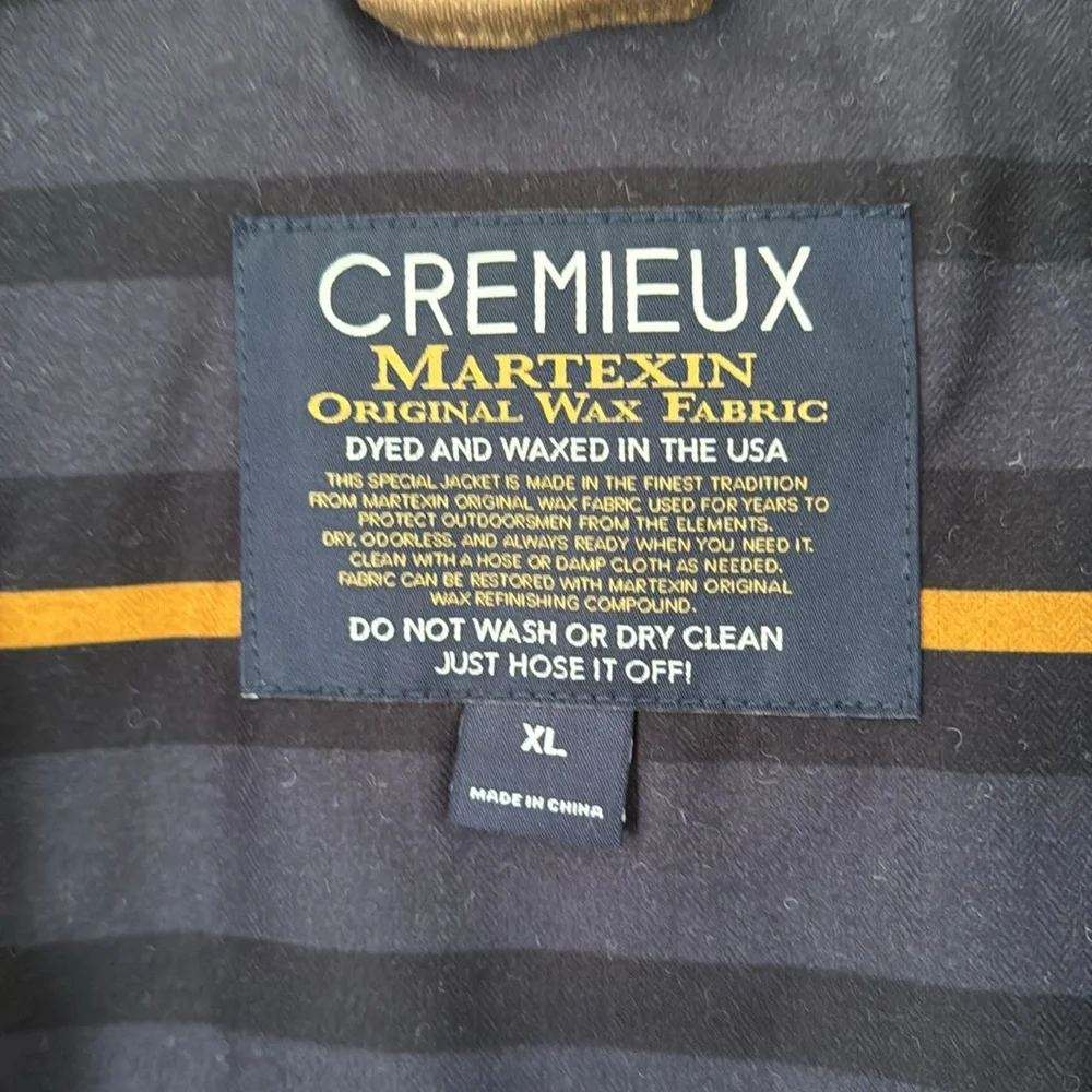 CREAMEAUX Waxed Leather Jacket